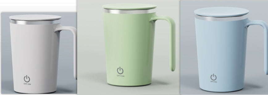 Tasse à mélanger électrique de cuisine, Tasse à café à remuer,Tasses à mélanger automatiques magnétique rotative