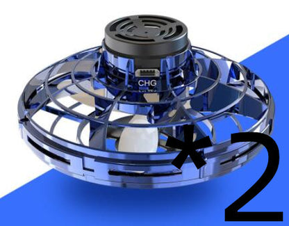 Drone UFO "Gravity-Free" – Induction Manuelle, Rotation 360° & Illumination LED