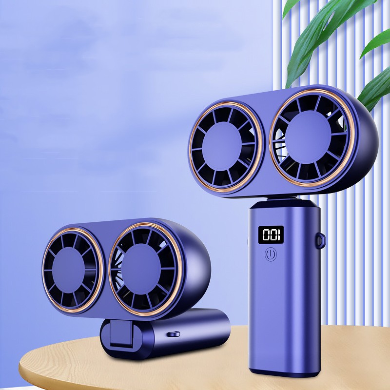 Ventilateur "BreezeControl" 3-en-1 – 5 Vitesses, Écran LED & Pliable