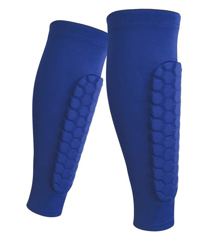 Protège-Tibia "Hexa-Shield" – Manchon de Compression Anti-Collision en Nid d'Abeille