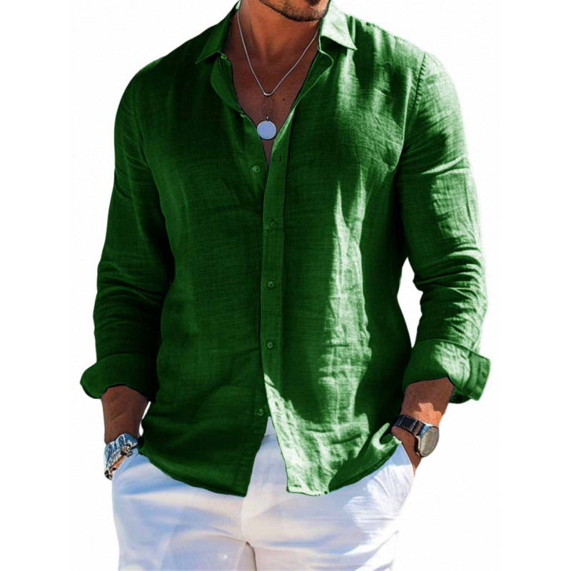 Chemise "Riviera" en Lin Premium – Coupe Ajustée & Respirante