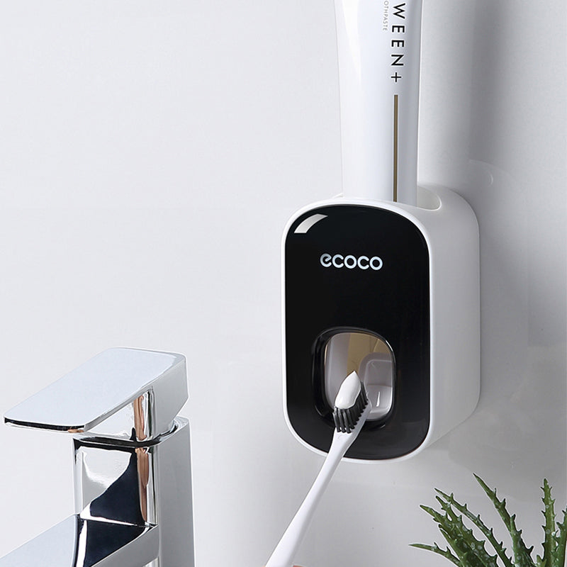 Distributeur "Smile-Press" – Porte-Dentifrice Automatique & Support Mural Antibacté