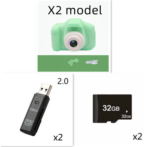 Titre Produit : Caméra Numérique "Little-Director" X2 HD – Vidéo 1080P, Jeux Intégrés & Design Antichoc