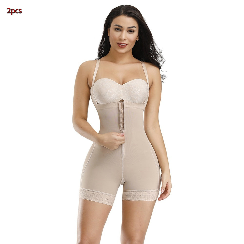 Gaine Corset "Sculpt-Lace" – Taille Haute, Bretelles Ajustables & Dentelle de Luxe