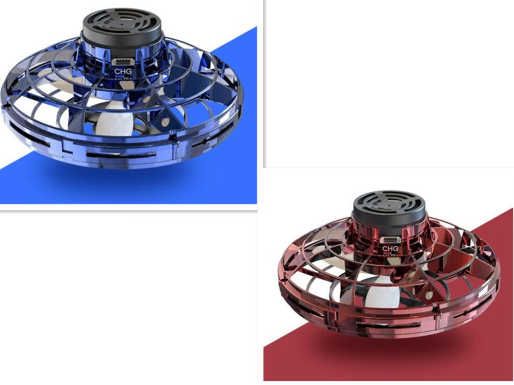 Drone UFO "Gravity-Free" – Induction Manuelle, Rotation 360° & Illumination LED