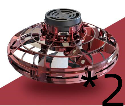 Drone UFO "Gravity-Free" – Induction Manuelle, Rotation 360° & Illumination LED