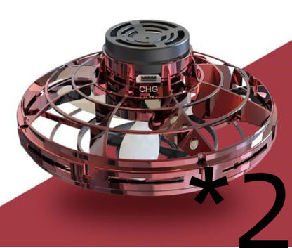 Drone UFO "Gravity-Free" – Induction Manuelle, Rotation 360° & Illumination LED