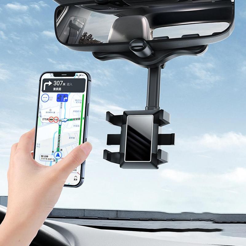 Support "Drive-View" – Support Téléphone Rétroviseur Rotatif 360° & Rétractable