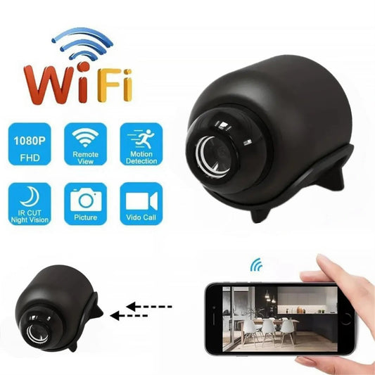 Mini Caméra "Guardian-Eye" – Connexion WiFi, Vision Nocturne HD & Alerte Détection de Mouvement
La sécurité haute définition en format miniature